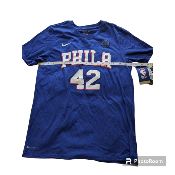 Nike Al Horford Royal Philadelphia 76ers T-shirt, Youths Nike, Size L - Picture 7 of 10